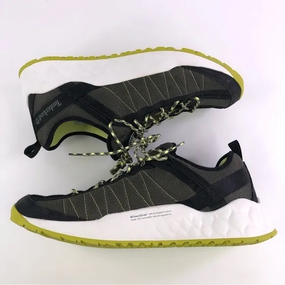 Timberland Mens Solar Wave Low Med Sneakers Dark Green Mesh 0A2AYS New Size 11