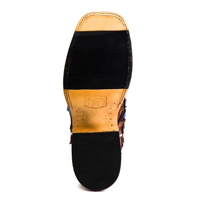 Top Hand Collection Pirarucu & Royal Blue Boot