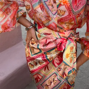 Tropical Tile Mini Jaspre Skirt