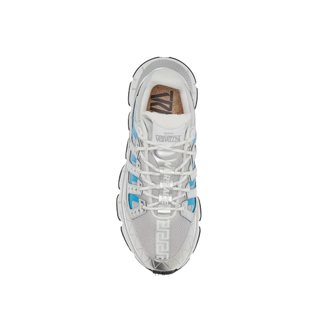 VERSACE TRIGRECA SNEAKERS SILVER/BLUE/WHITE