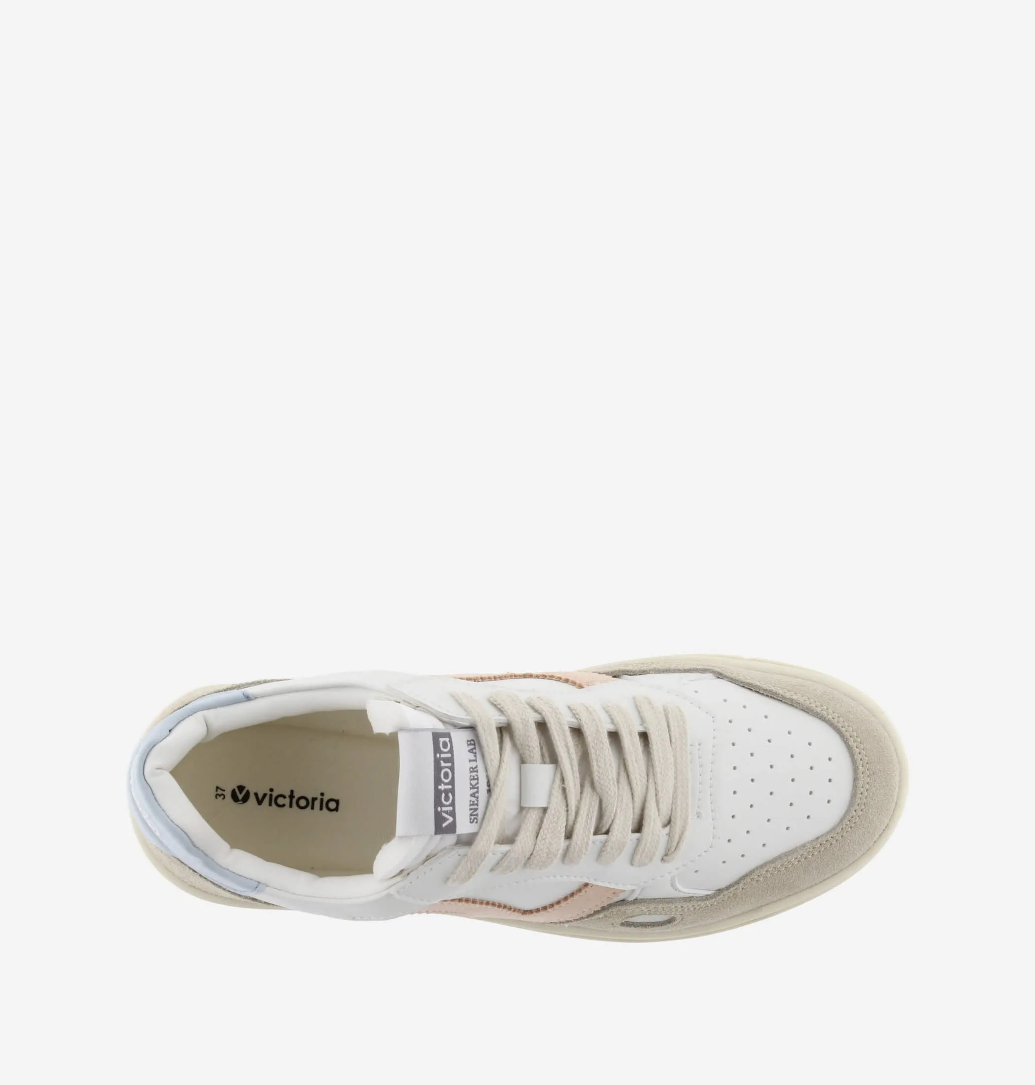 Victoria Seul Off White Sneakers - Celeste