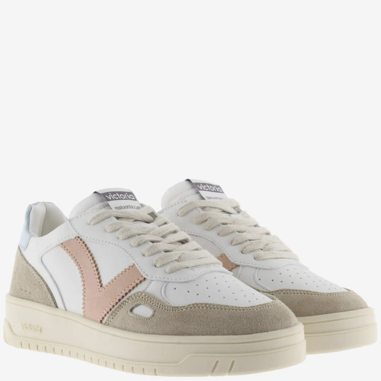 Victoria Seul Off White Sneakers - Celeste