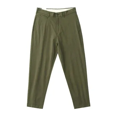 Washed Thin Compatible Dad Pants - Men's Fashion Casual Straight Trousers in 97% Cotton