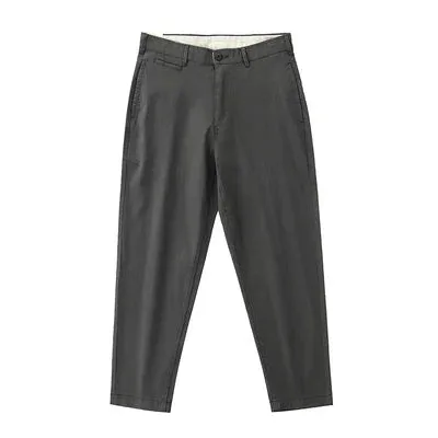 Washed Thin Compatible Dad Pants - Men's Fashion Casual Straight Trousers in 97% Cotton