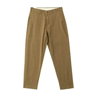 Washed Thin Compatible Dad Pants - Men's Fashion Casual Straight Trousers in 97% Cotton