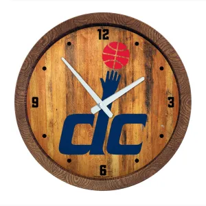 Washington Wizards: Logo - "Faux" Barrel Top Clock