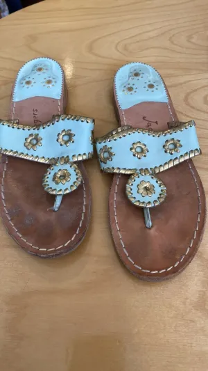 Whipstitch Leather Sandals