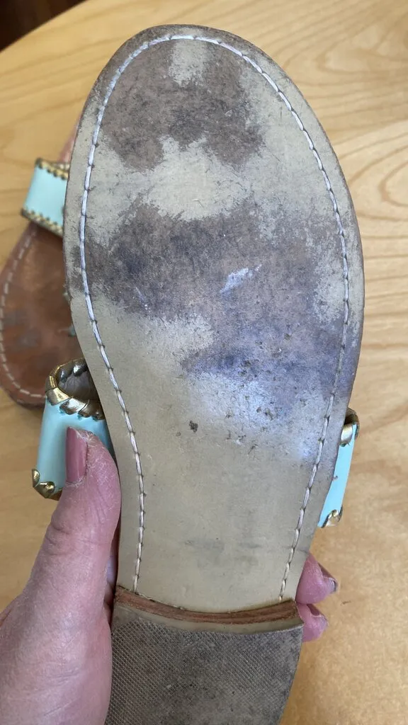 Whipstitch Leather Sandals