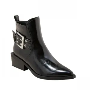 Wild Fable Giovanna Buckle Western Ankle Boots with Memory Foam Insole Black 6M