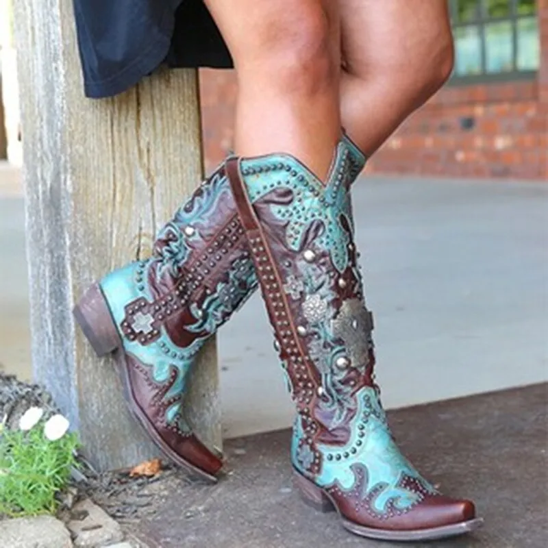 Women Fashion Boots Spring Low Heel Shoes Cool British