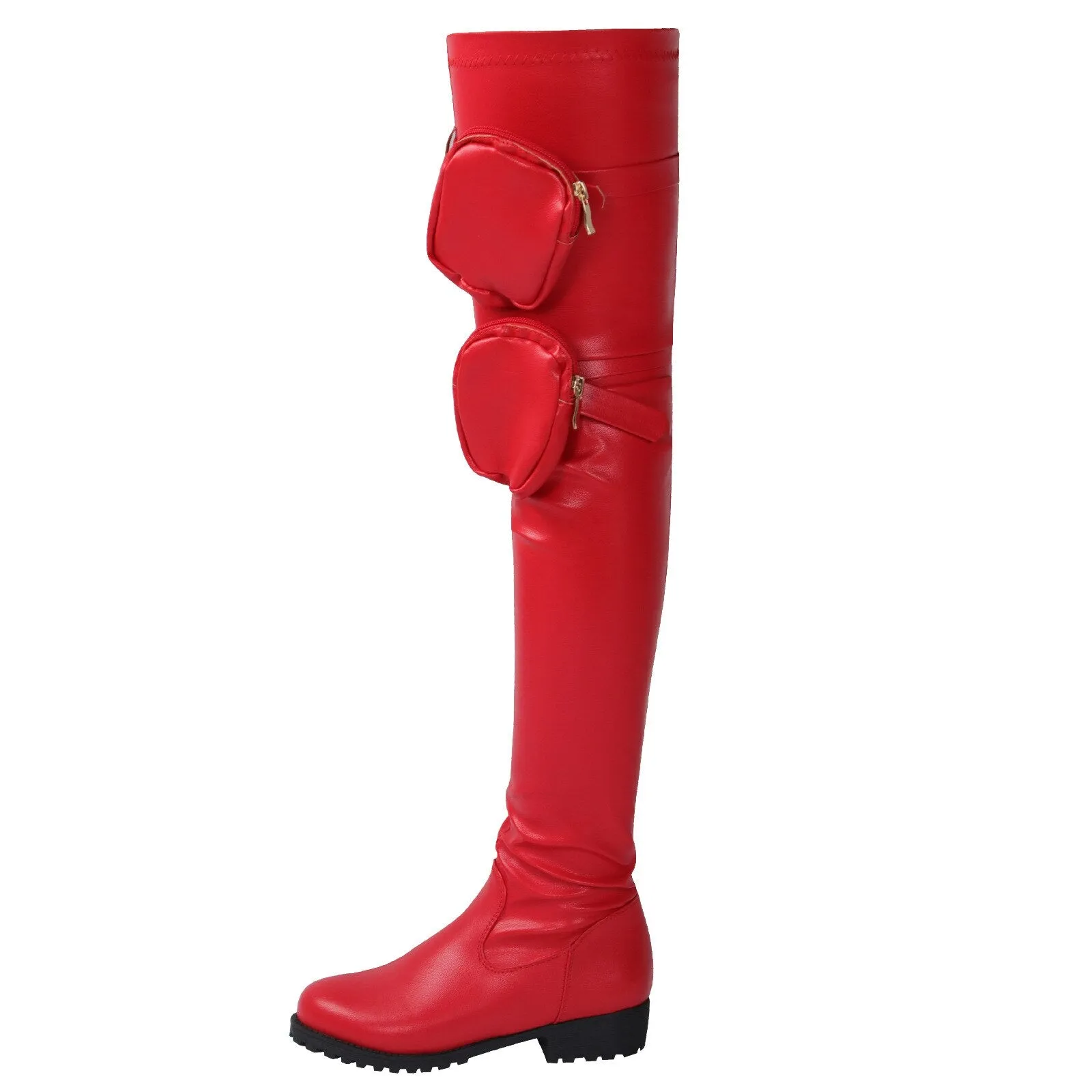 Women High Heels Shoes Winter Leather Long Boots