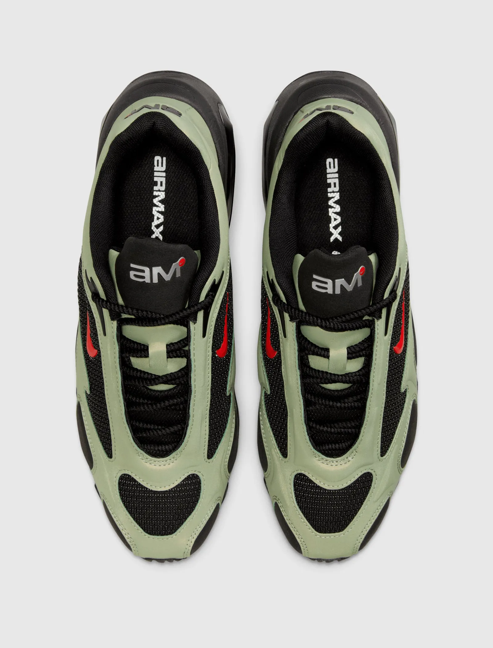 WOMEN'S AIR MAX MUSE  "BLACK/ UNIVERSITY RED/ OIL GREEN"