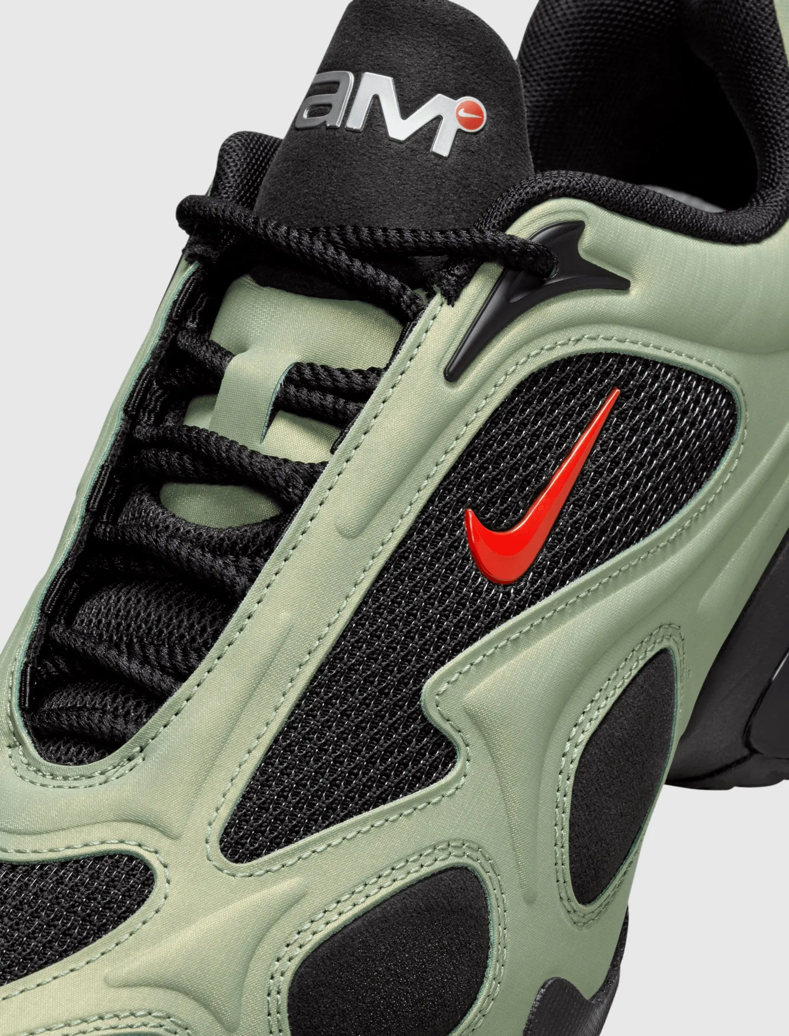 WOMEN'S AIR MAX MUSE  "BLACK/ UNIVERSITY RED/ OIL GREEN"