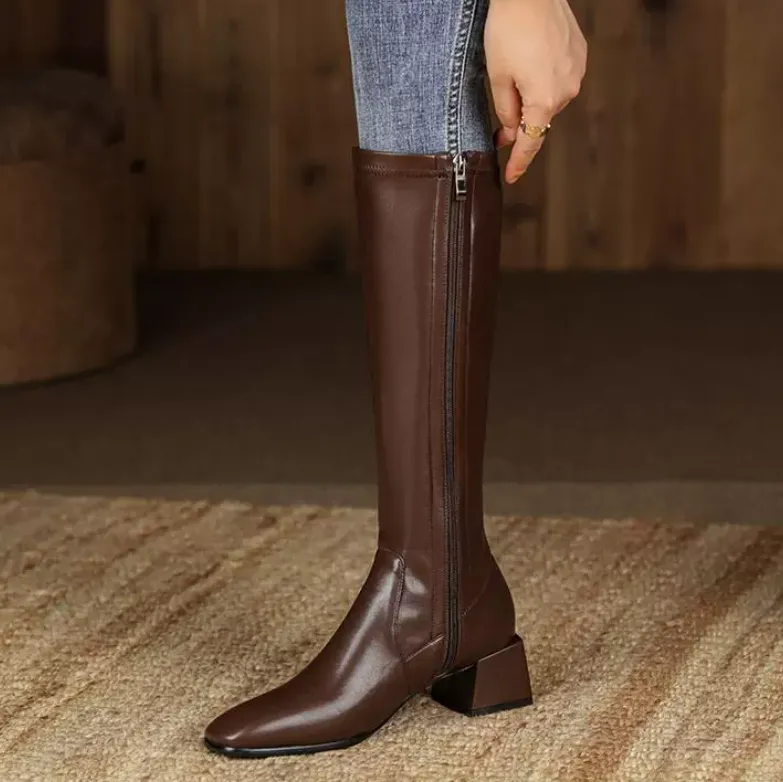 Women's Petite Size 2 Under Knee Long Boots MS585