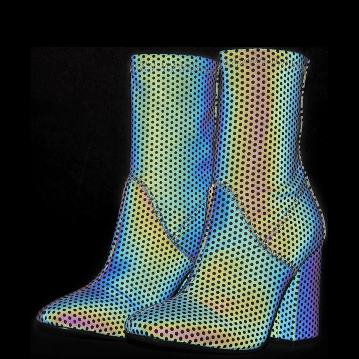 Y.R.U. for Women: Diive Reflective Heel Boots